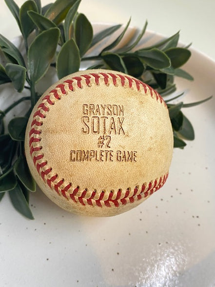 Engraved Baseball (Player Provided)