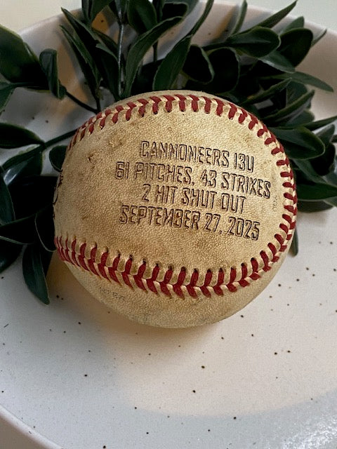 Engraved Baseball (Player Provided)