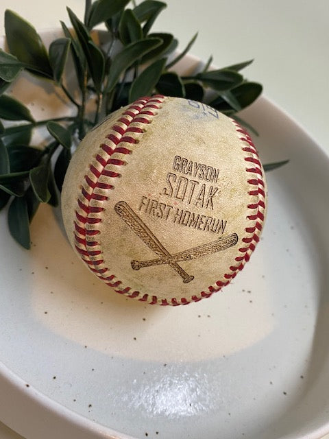 Engraved Baseball (Player Provided)