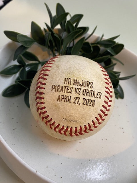 Engraved Baseball (Player Provided)