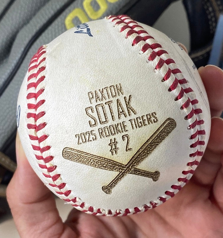 Engraved Baseball (Player Provided)