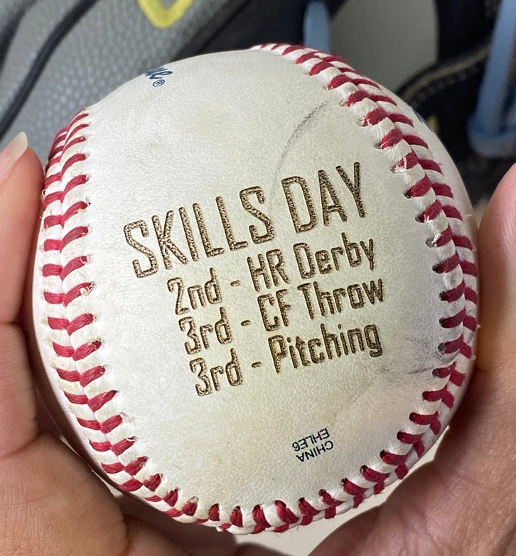 Engraved Baseball (Player Provided)