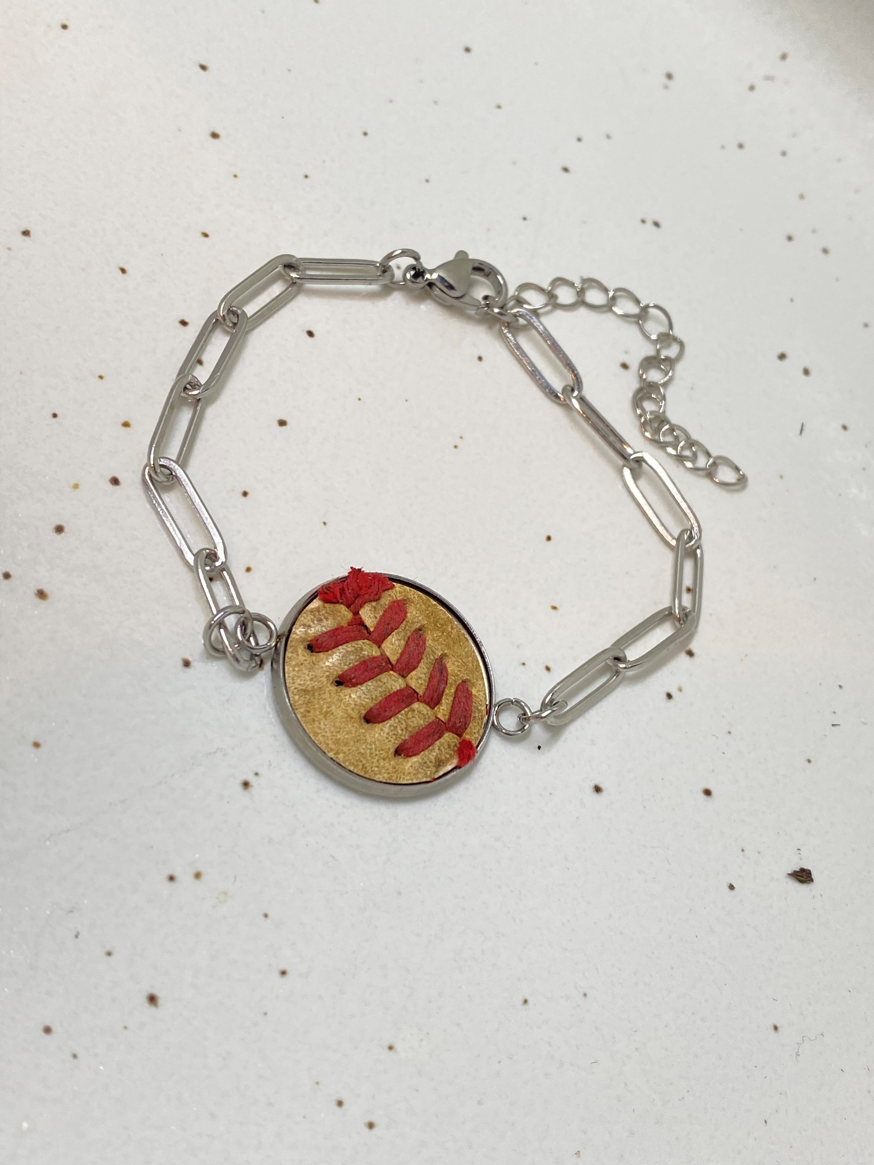 Baseball Paperclip Bracelet