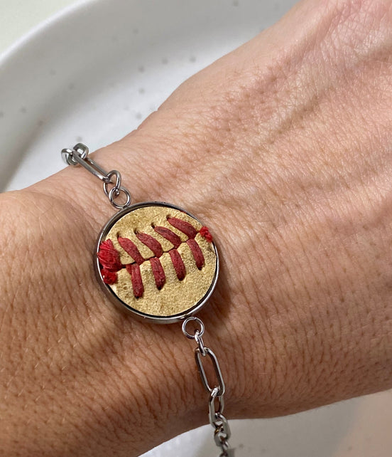 Baseball Paperclip Bracelet