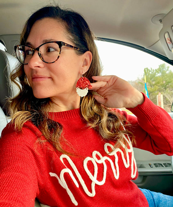 Santa Inspired Earrings