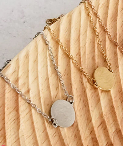 Round Charm Cable Chain Bracelet