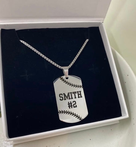Men's Dog Tag Pendant Necklace