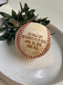 Engraved Baseball (Player Provided)