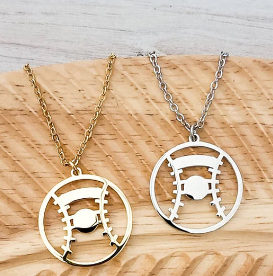 Baseball/Softball Pendant Necklace