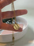 15mm Disk Necklace Engraved with stitches and jersey number